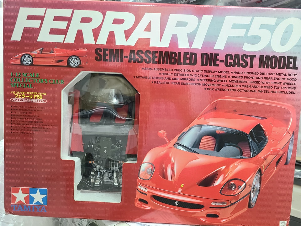 🎉🤩TAMIYA🎊😍1/12 RED FERRARI F50 SEMI ASSEMBLED KIT #23203🏎