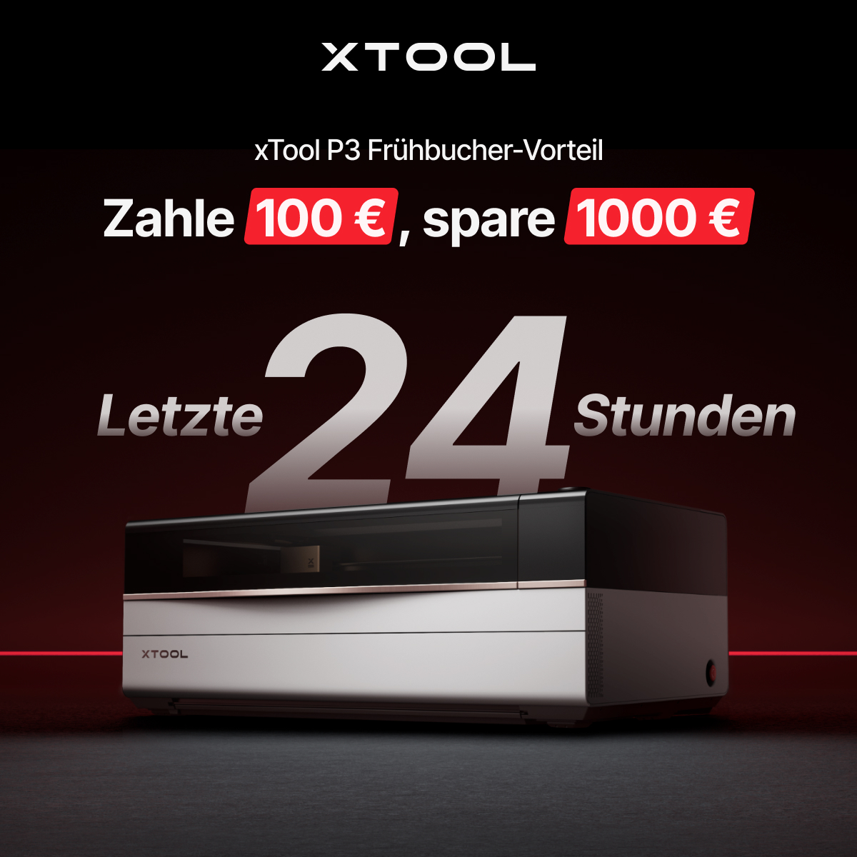 xTool - ⏰ 𝐍𝐮𝐫 𝐧𝐨𝐜𝐡 𝟐 𝐓𝐚𝐠𝐞 – 𝐝𝐞𝐫 𝐱𝐓𝐨𝐨𝐥 𝐌𝐞𝐭𝐚𝐥𝐅𝐚𝐛 𝐤𝐨𝐦𝐦𝐭 𝐛𝐚𝐥𝐝! 🎁 Sichere ...