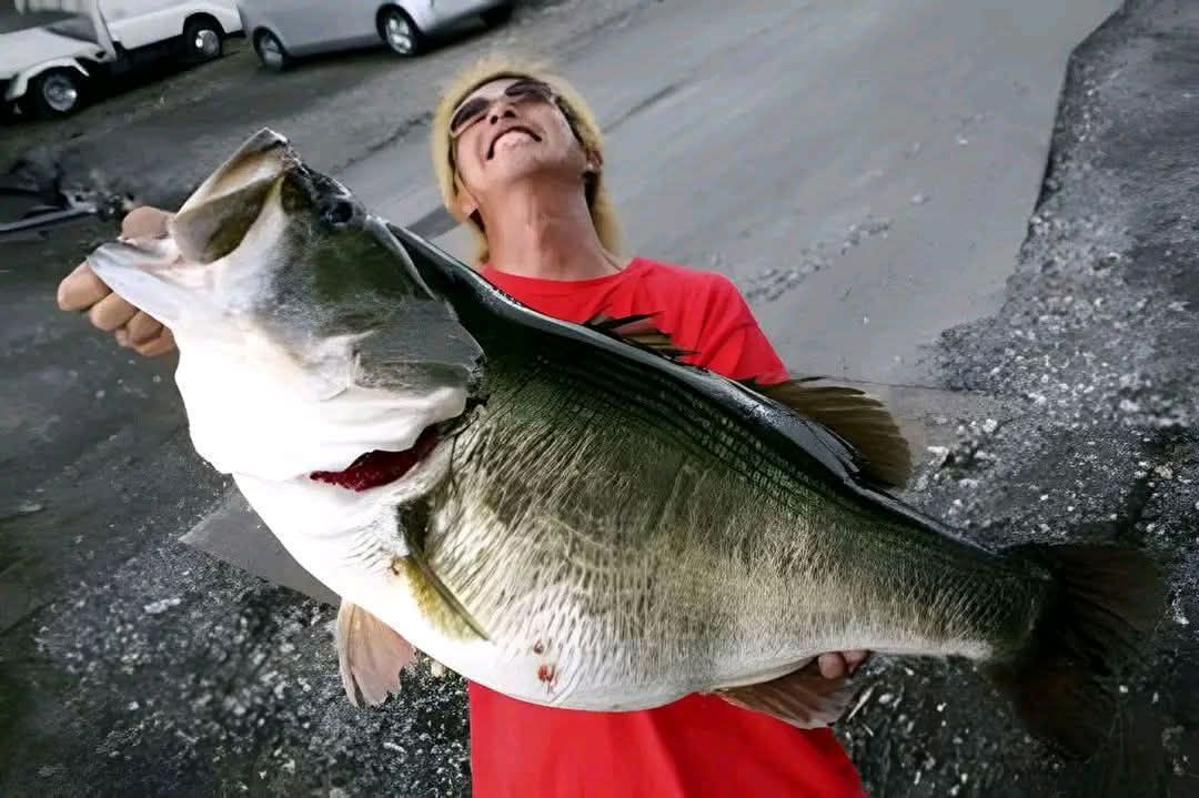 Kazuya Shimada's record 19.40 pound largemouth bass catch
