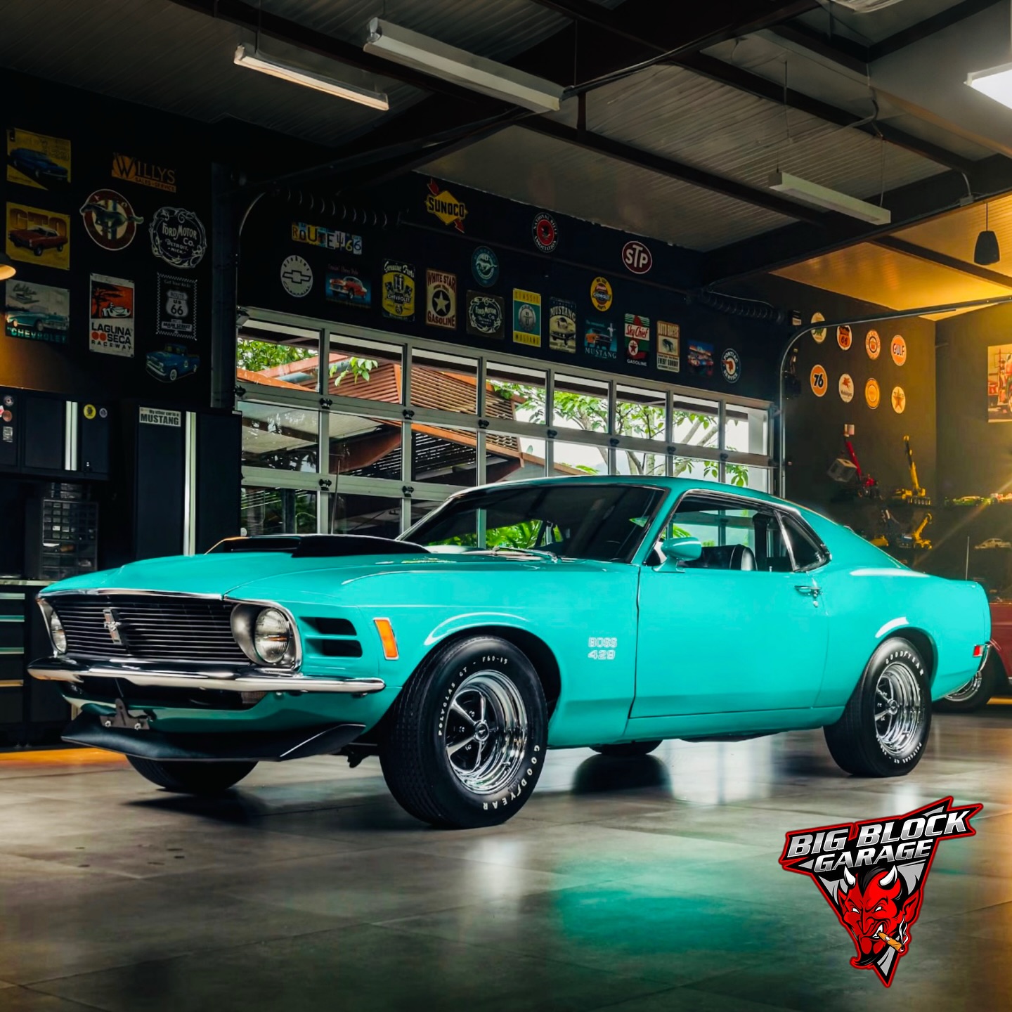 Grabber Green 1970 Ford Mustang Boss 429 #ford #mustang