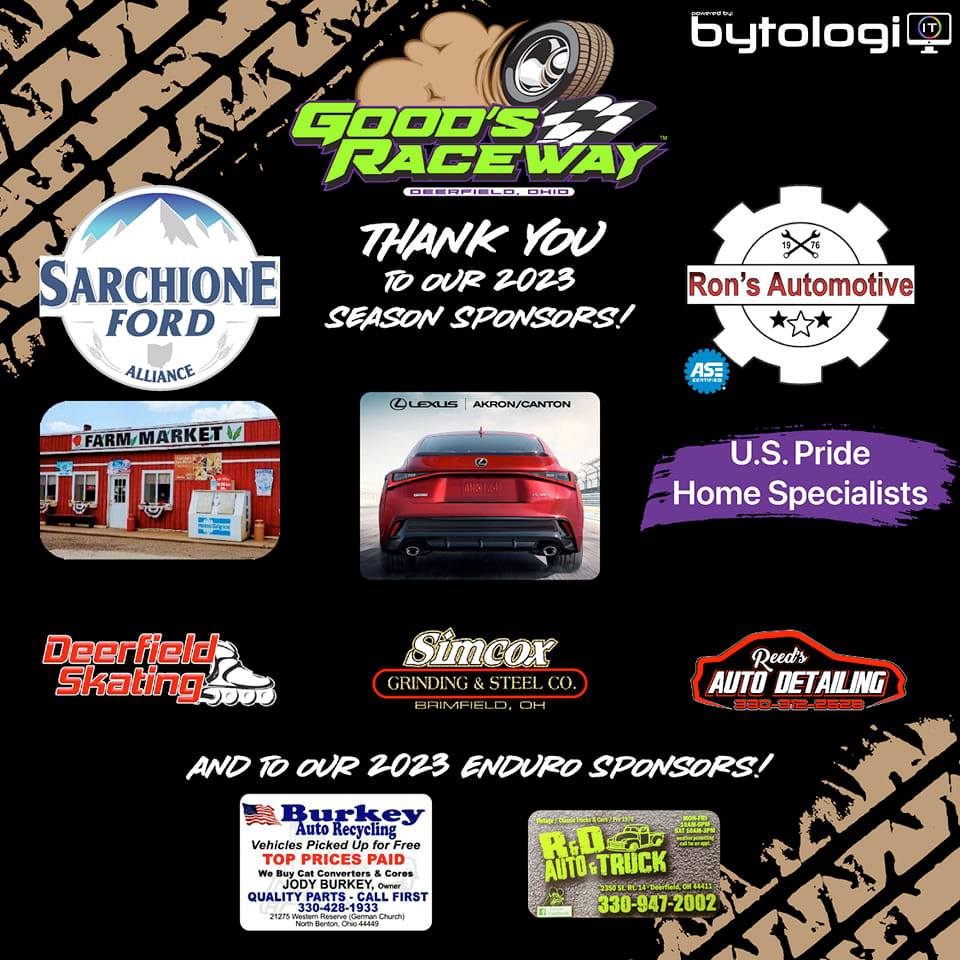 Good's Raceway - 🏁 Welcome back to our sponsors and... | Facebook
