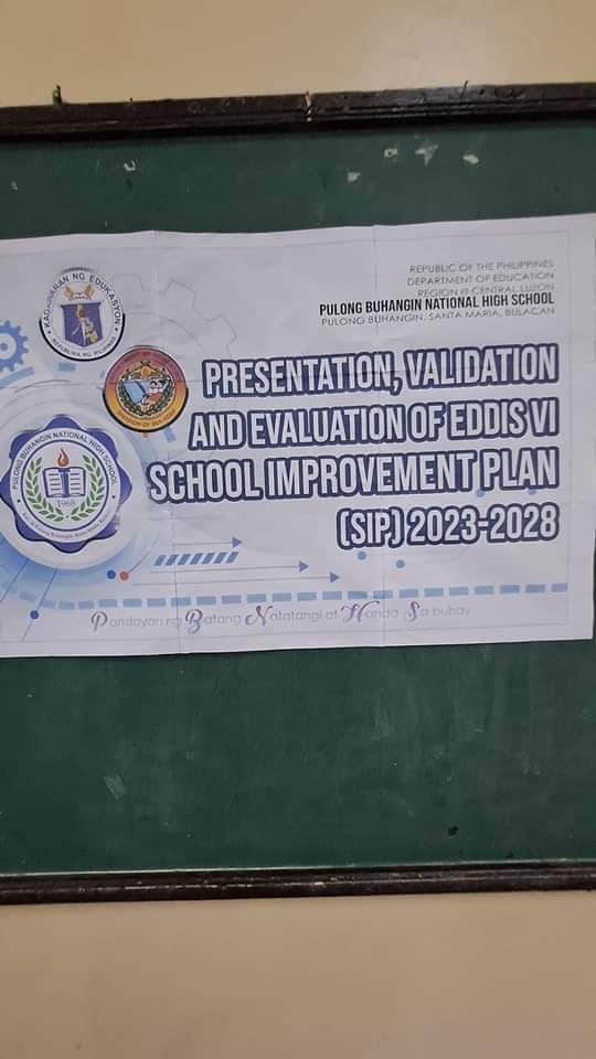 School Improvement Plan (SIP) Our School Principal II, Sir Aldwin C ...