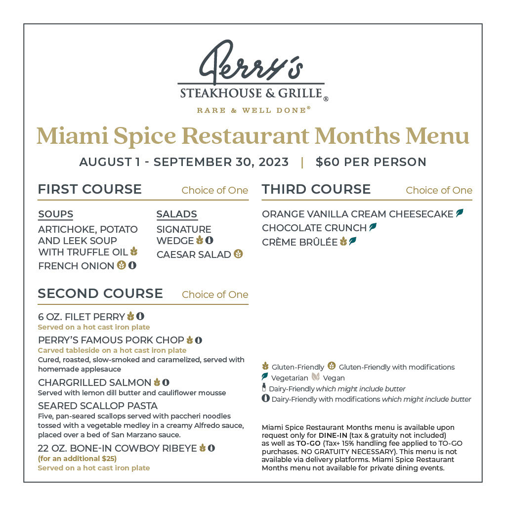 Perry's Steakhouse & Grille - Coral Gables | Coral Gables FL