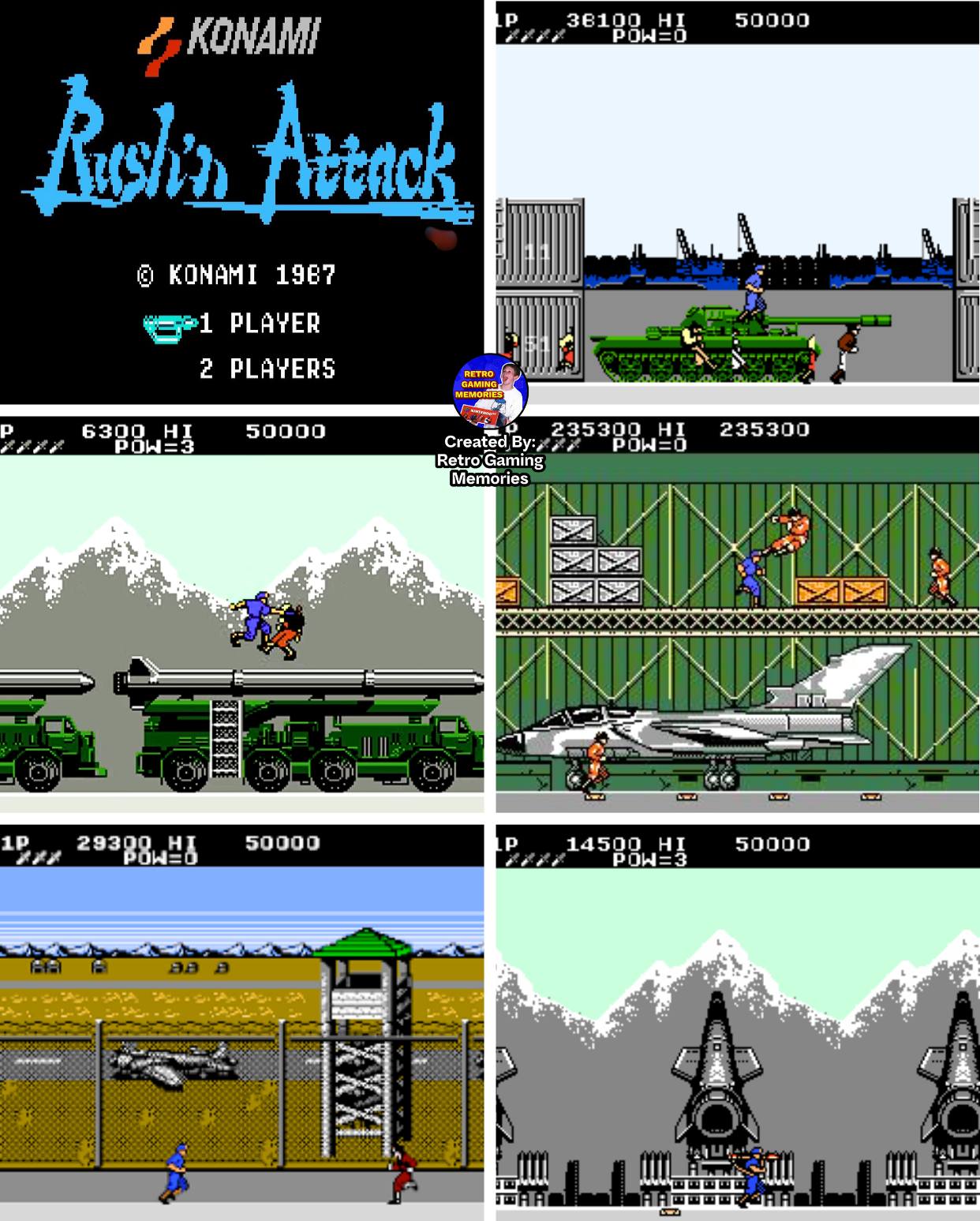 Rush'n'Attack game memories on C64 and NES