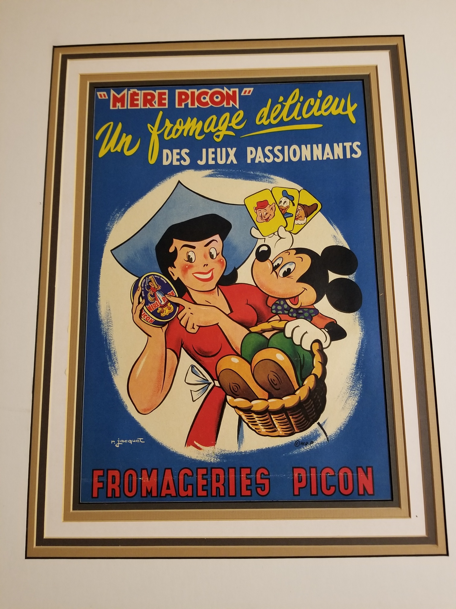 Mickey Mouse promotes Mere Picon French cheese