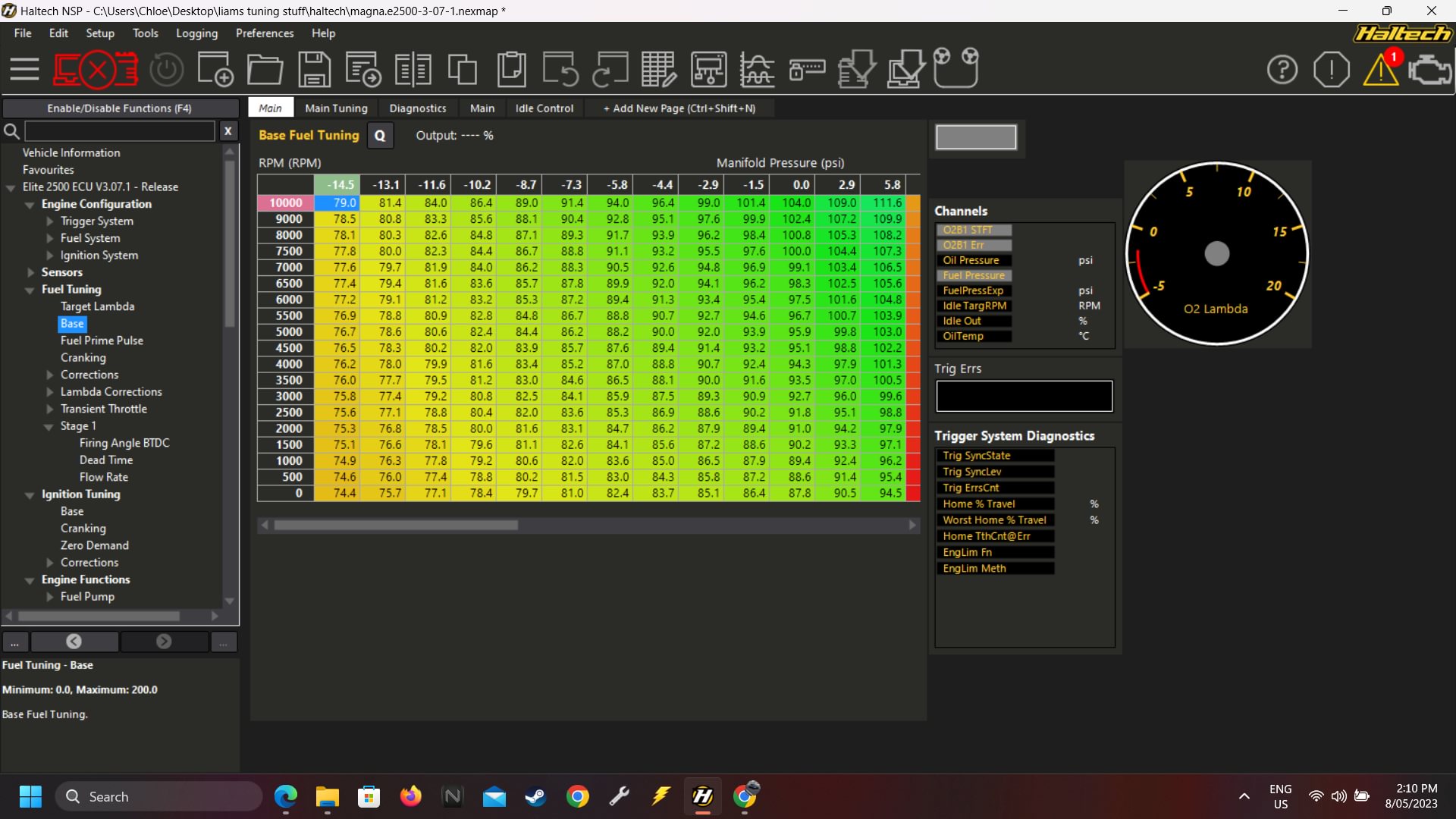 Haltech Tuning and Tips | So Haltech PS1000 in VE Tuning on E85 | Facebook