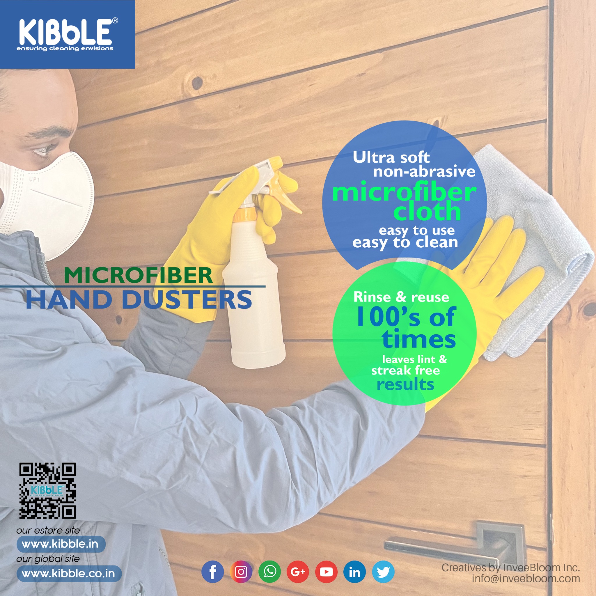 Kibble - Kibble Microfibers color coded dusters for an excellent ...