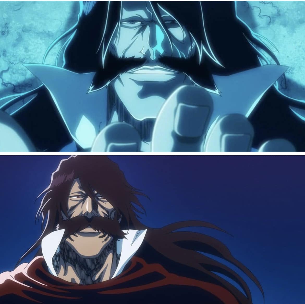 He looks weird without the mustache
