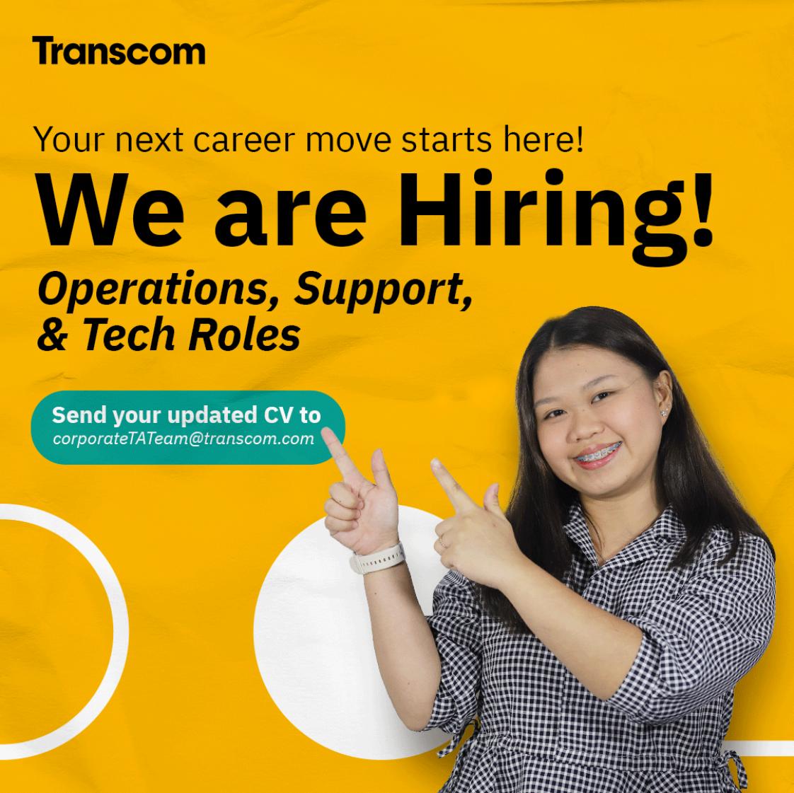 Transcom Asia PH - LIKE. FOLLOW. SUBSCRIBE Be in the know of our latest ...