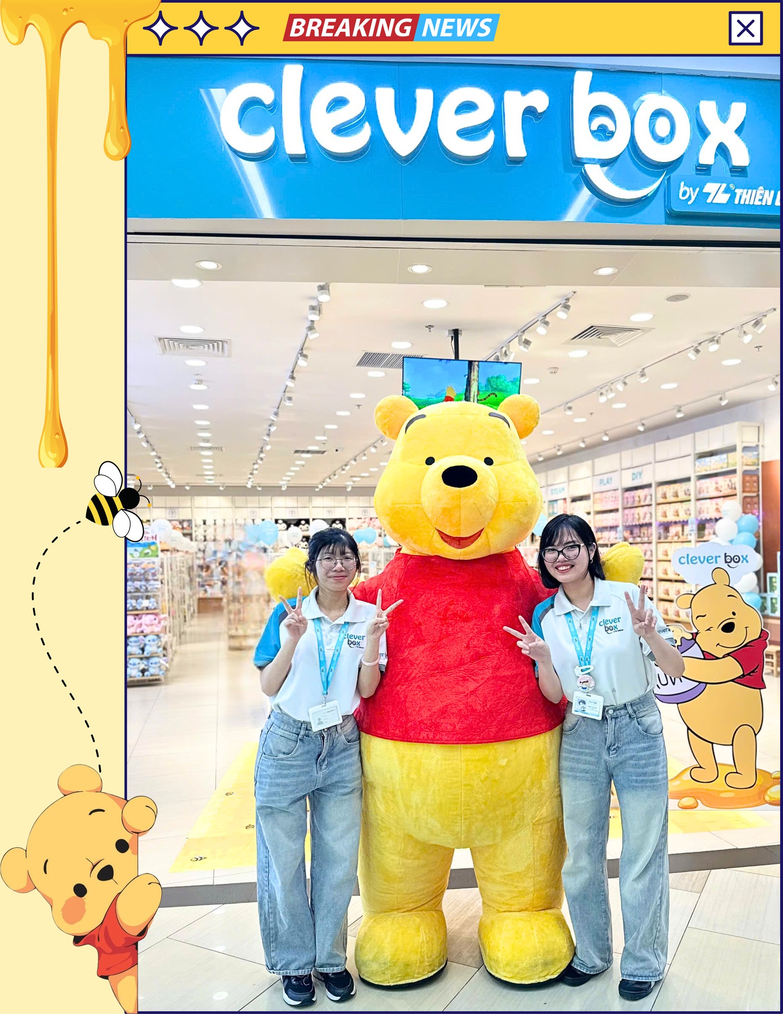 Cleverbox - GẤU POOH BẤT NGỜ XUẤT HIỆN TẠI CLEVERBOX VẠN... | Facebook