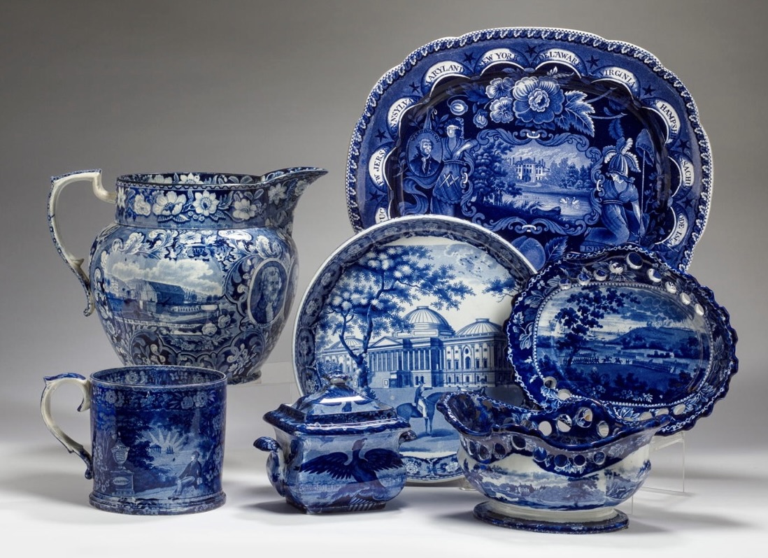 Transferware - Shown are some American Historical patterns. These ...