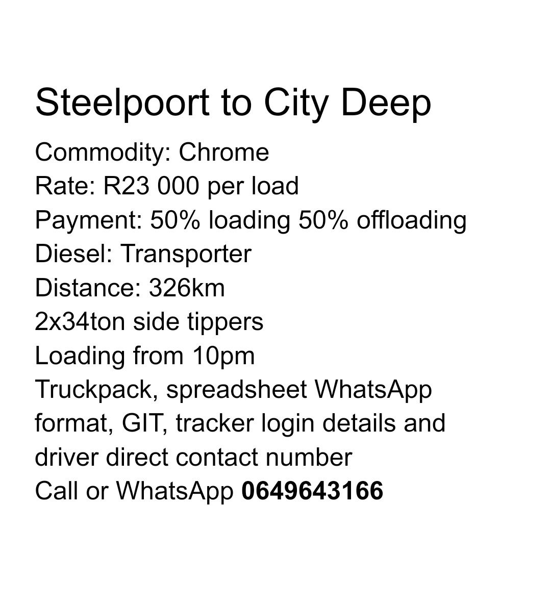34T side Tipper Contracts South Africa. | Facebook