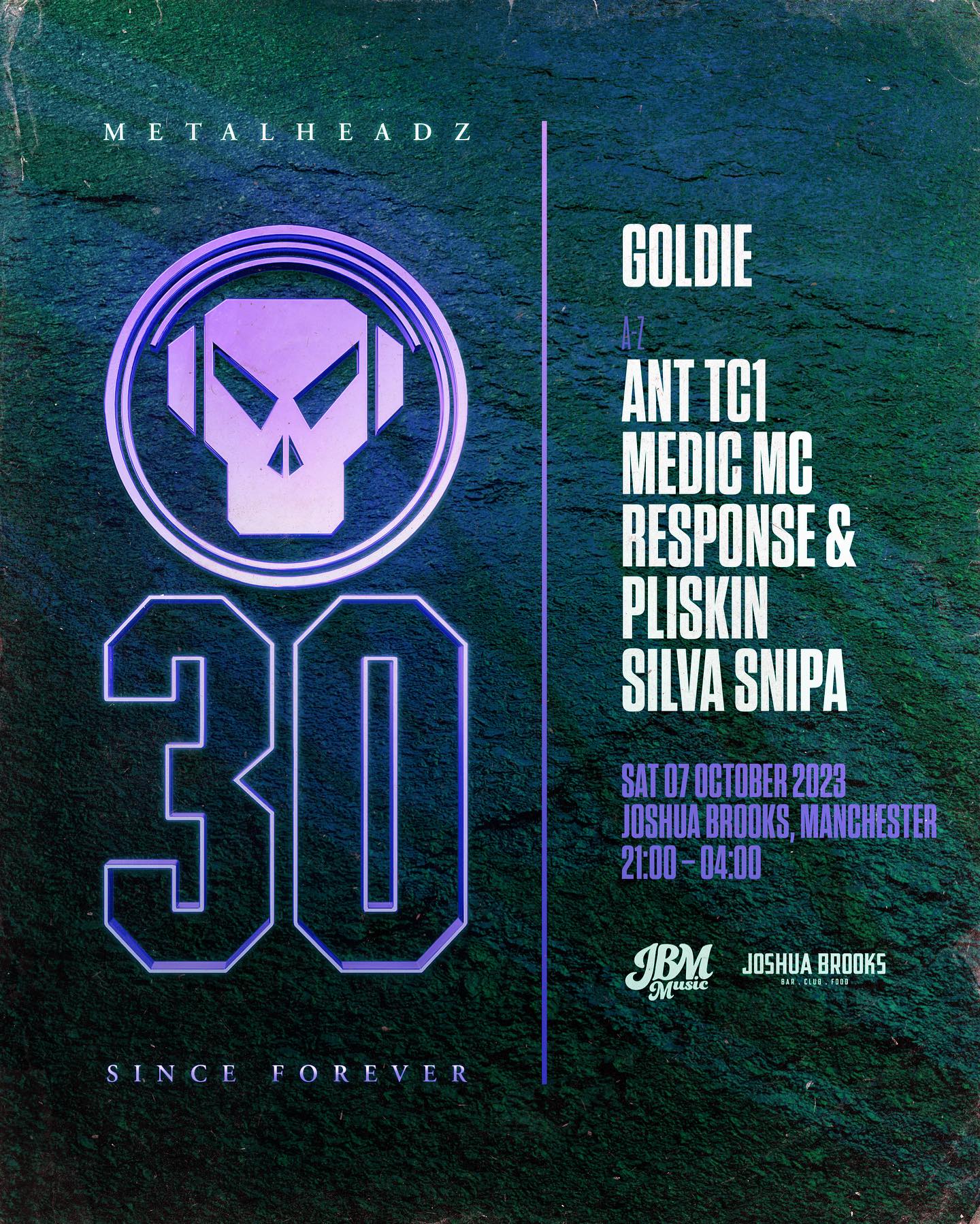 19.10 IN:MOTION PRESENTS: 30 YEARS OF METALHEADZ With our In 
