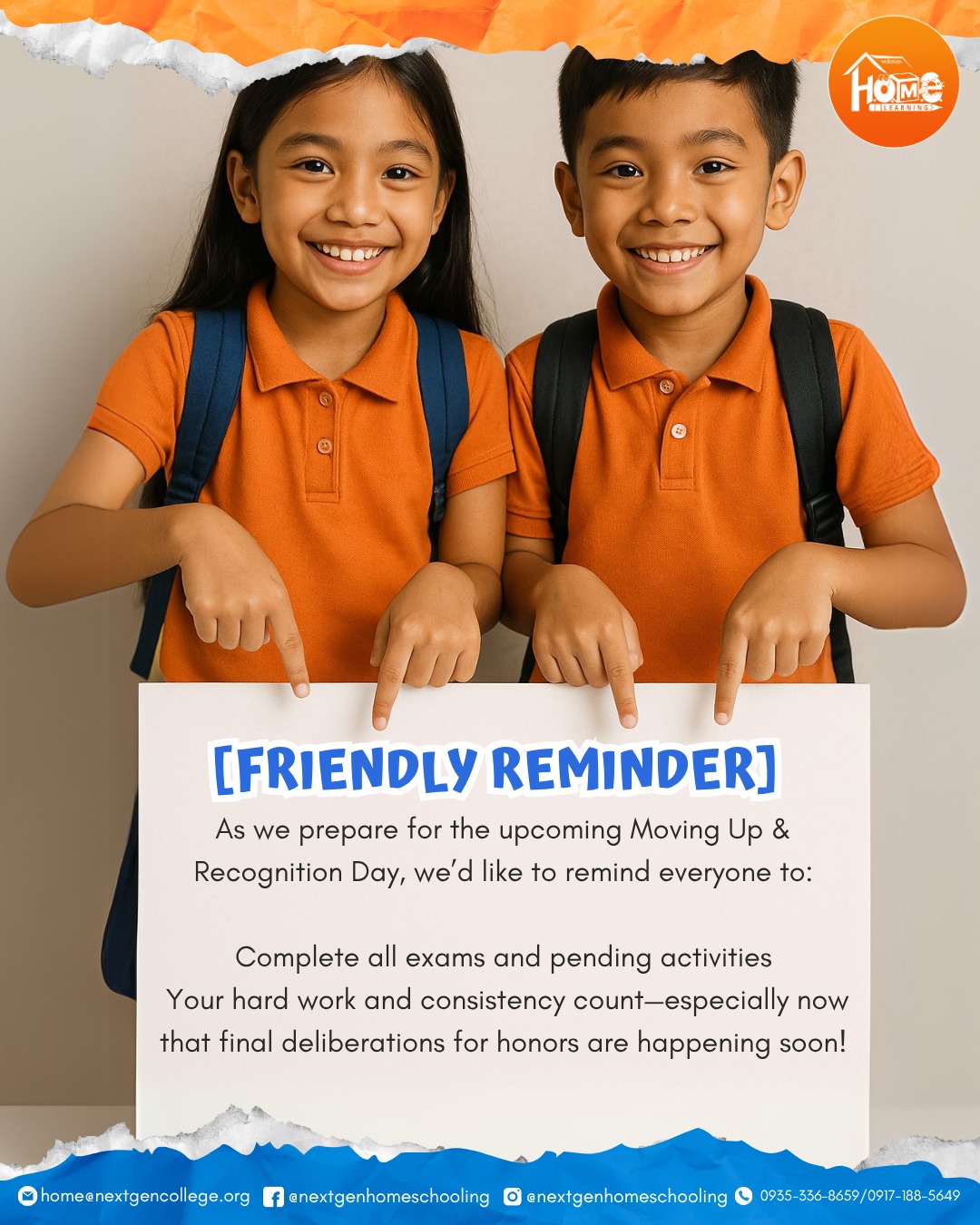 📢 [REMINDER] 3 Weeks Until Moving... - NextGen Home Learning | Facebook