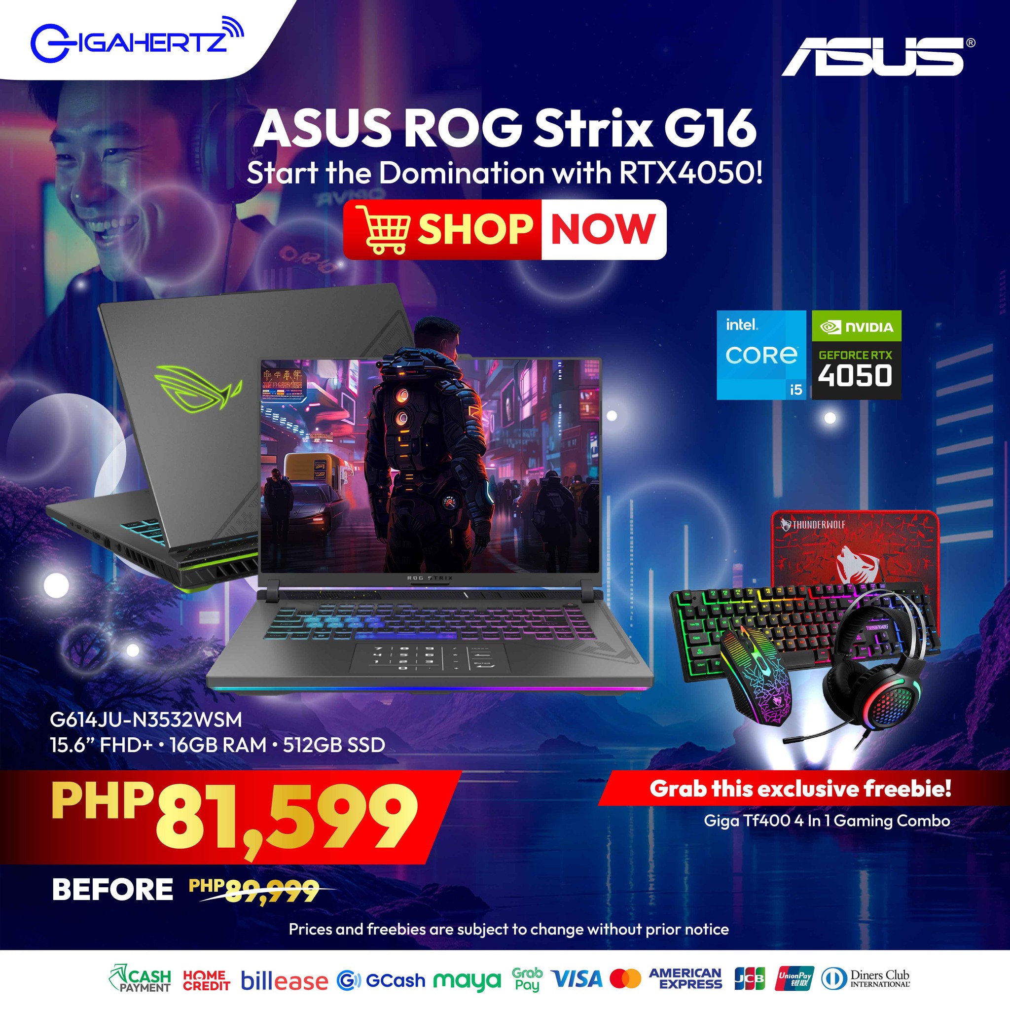 GigaHertz - Save ₱8,400 on the ASUS TUF Gaming G614JU with exclusive ...