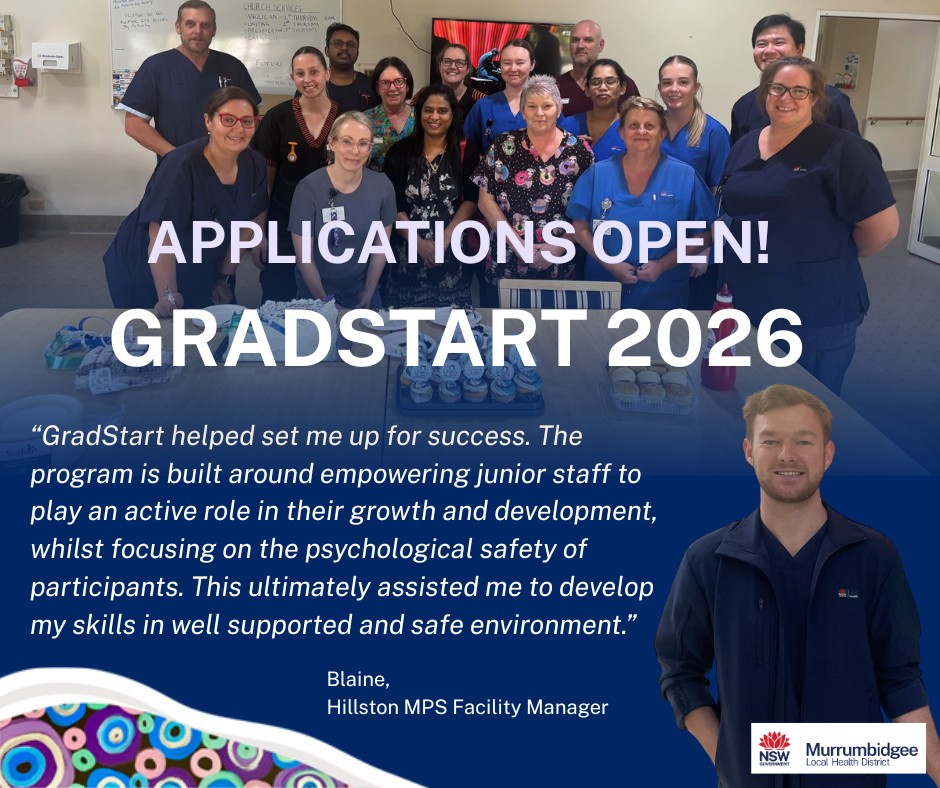Murrumbidgee - GRADSTART 2026 APPLICATIONS ARE OPEN! This is your ...