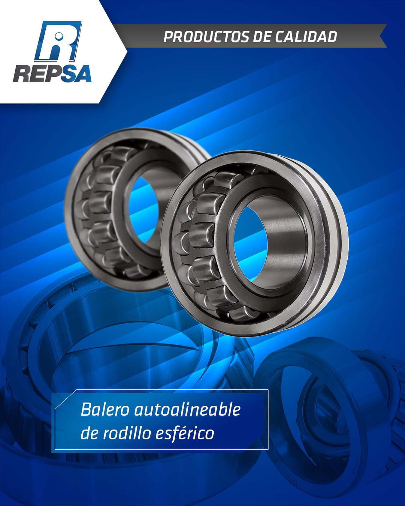 REPSA SV - Balero autoalineable de rodillo esférico, de...