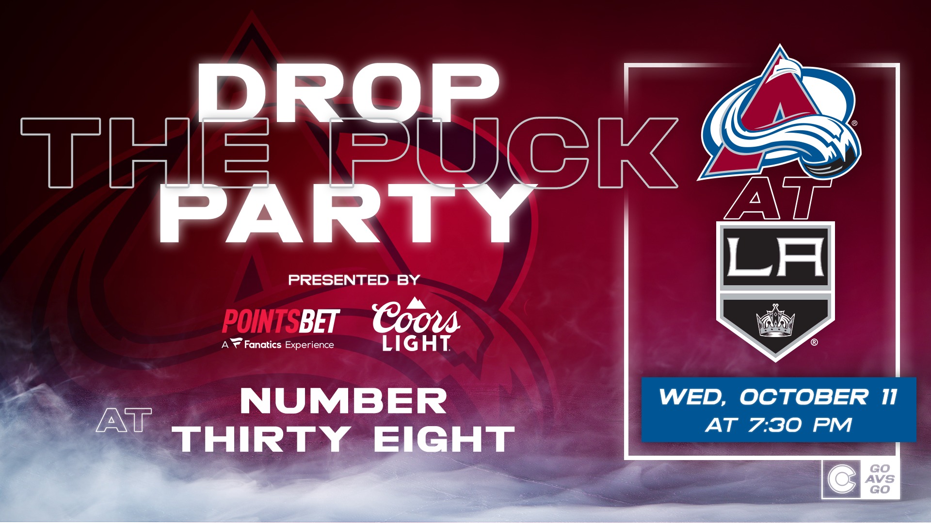 Drop the Puck Party, First Official Colorado Avalanche Watch Party ...