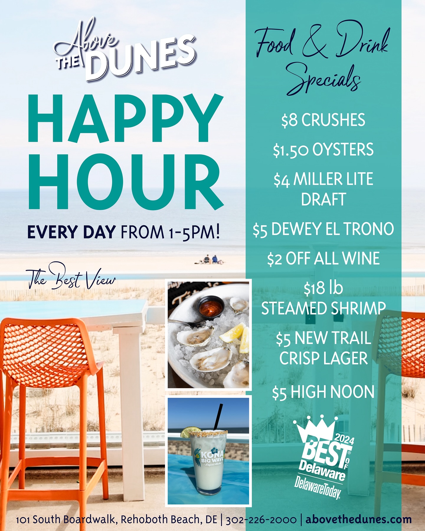 Don't miss Happy Hour at 38 Degrees🙌 Thursdays: 2pm-Close Fridays