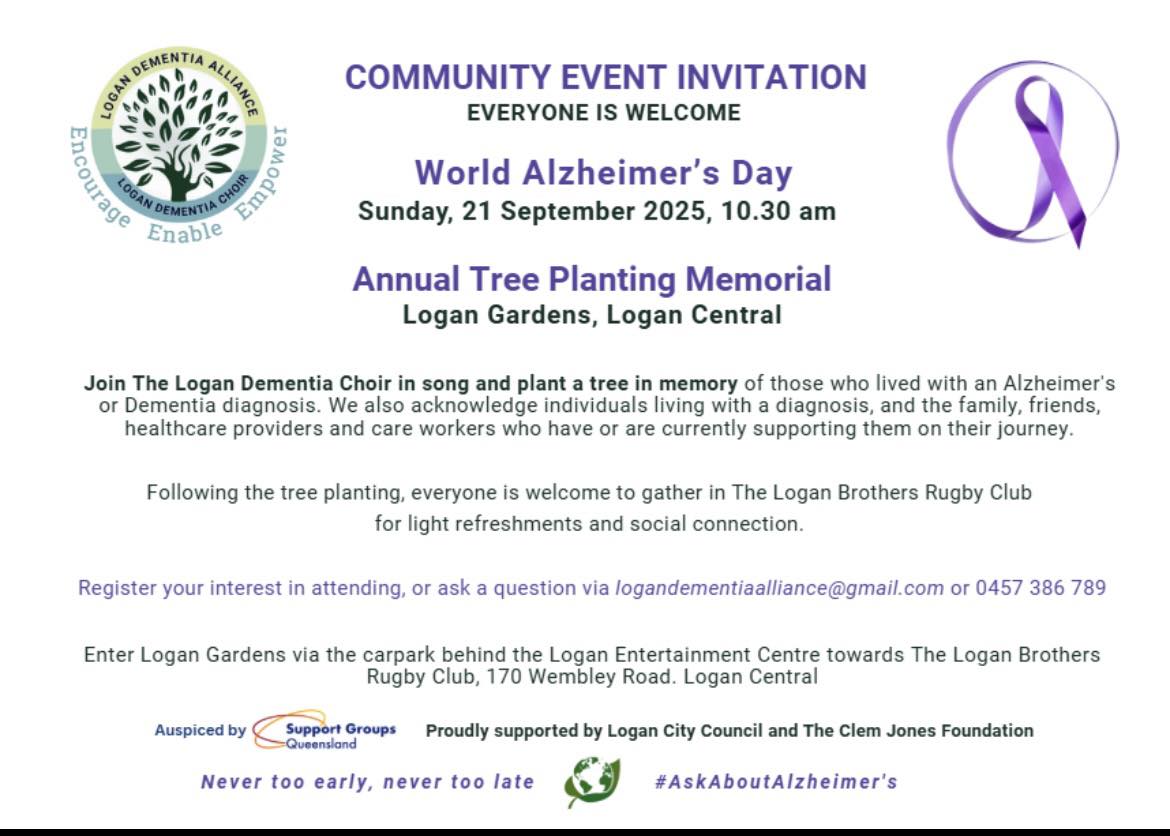 Logan - Here is an invitation to attend the Logan Dementia Alliance ...