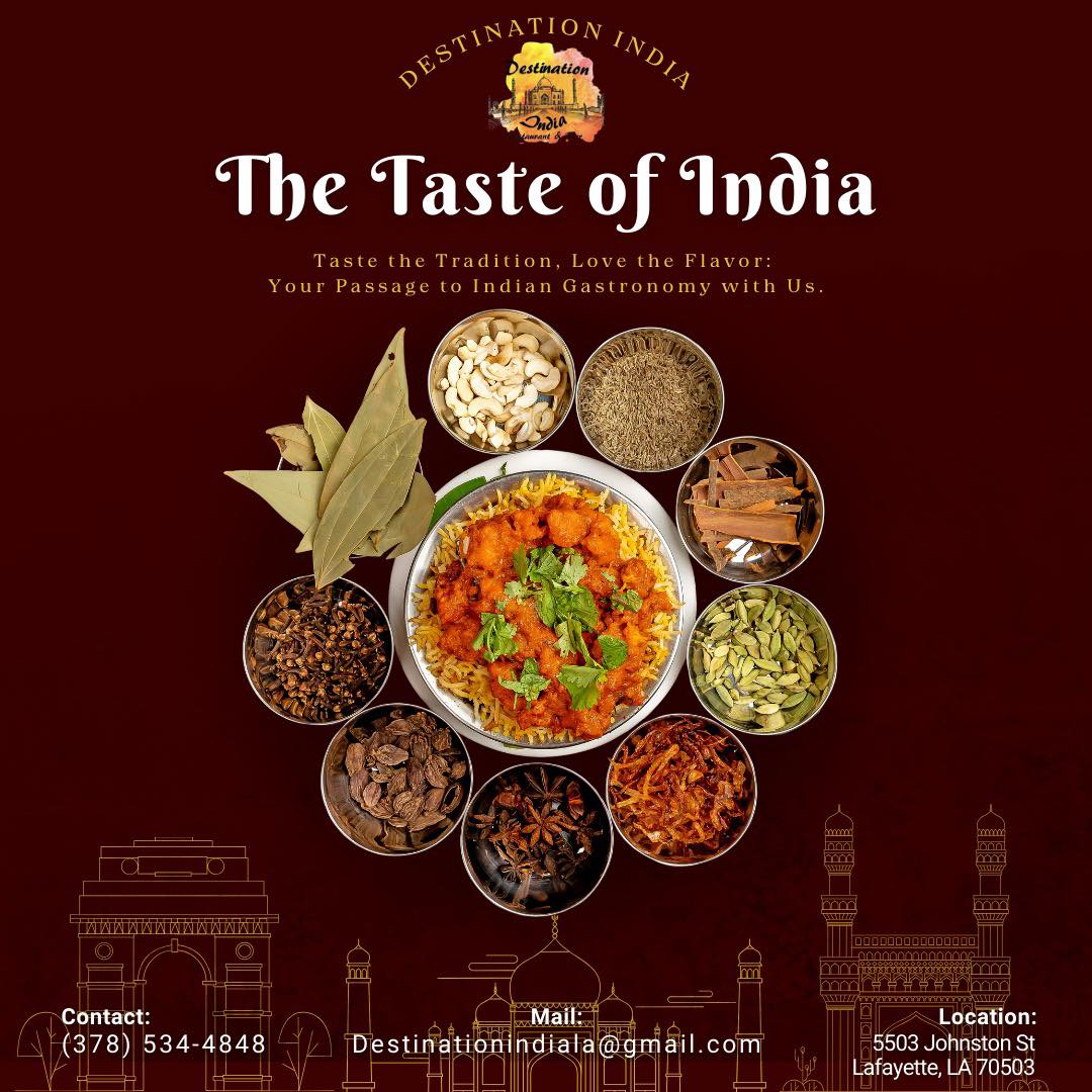 Destination India Restaurant and Bar Lafayette, Louisiana | Lafayette LA