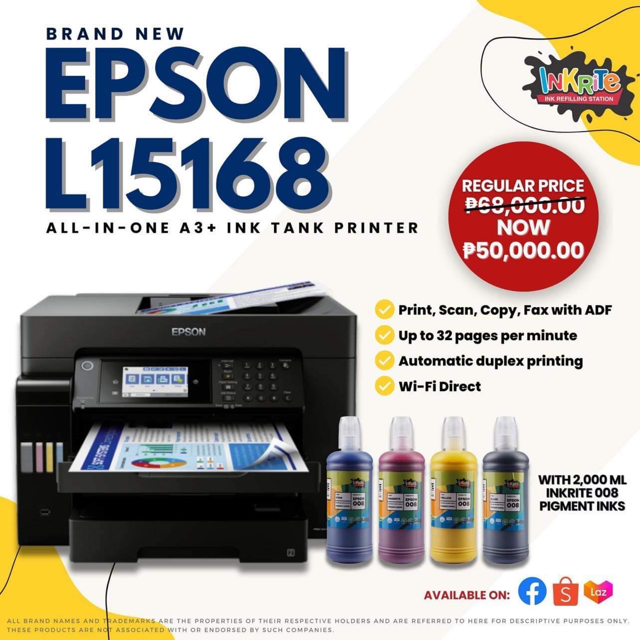 FREE: 2,000 ML Inkrite... - Inkrite Ink Refilling Station | Facebook