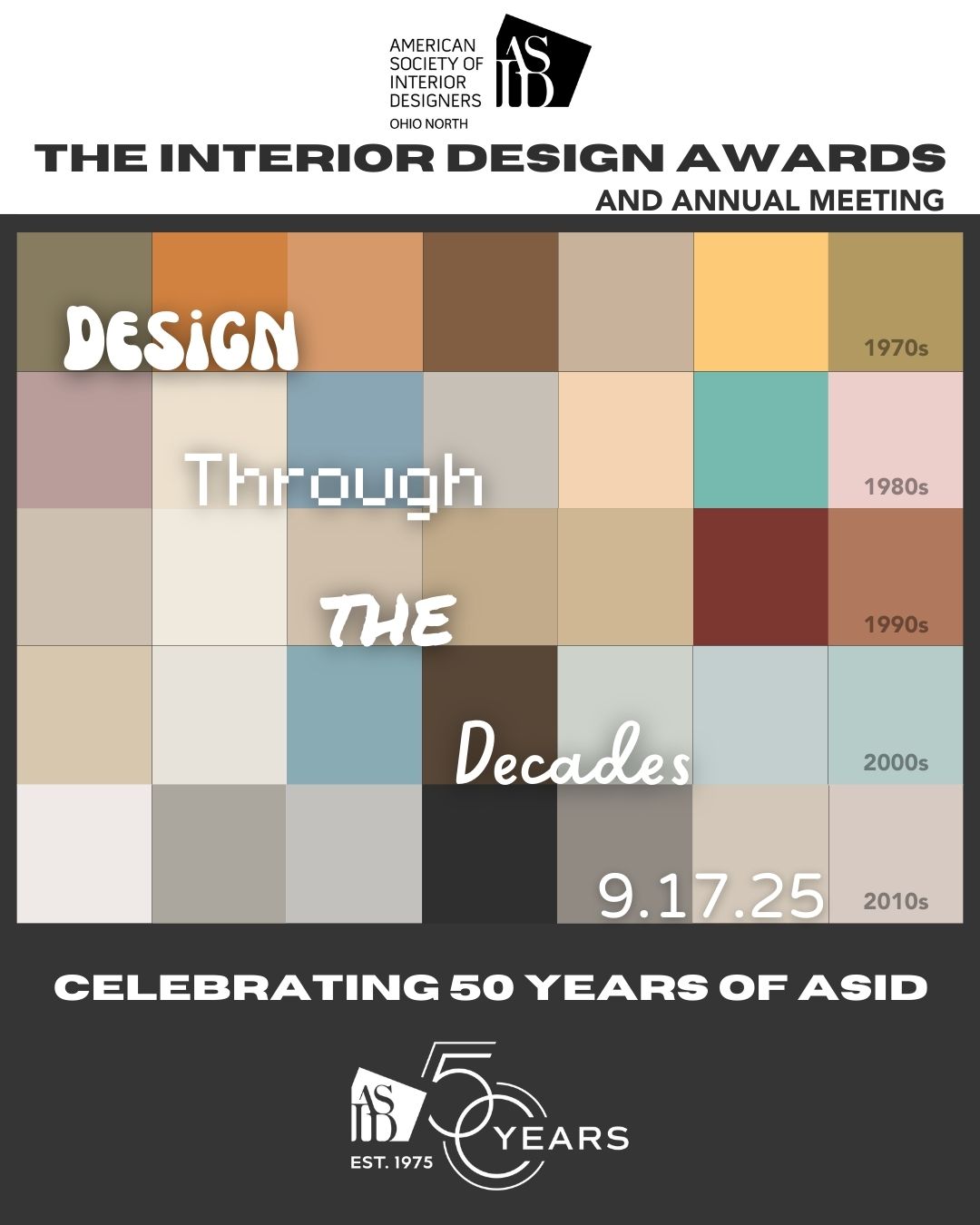 ASID - Join us in celebrating 50 years of ASID for "Design Through the ...
