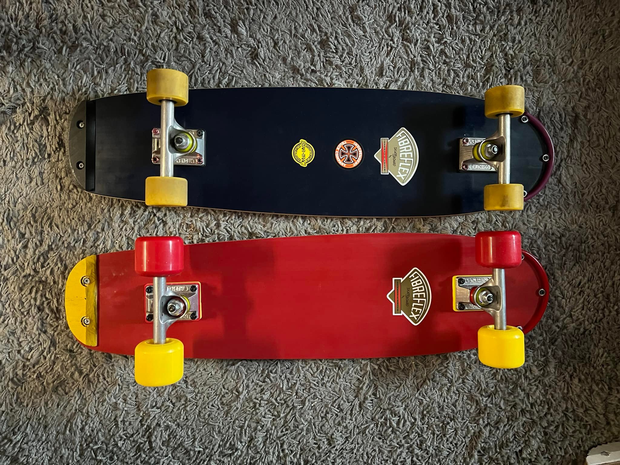 Fiberflex Team Rider reissue with Yoyo wheels and custom setup