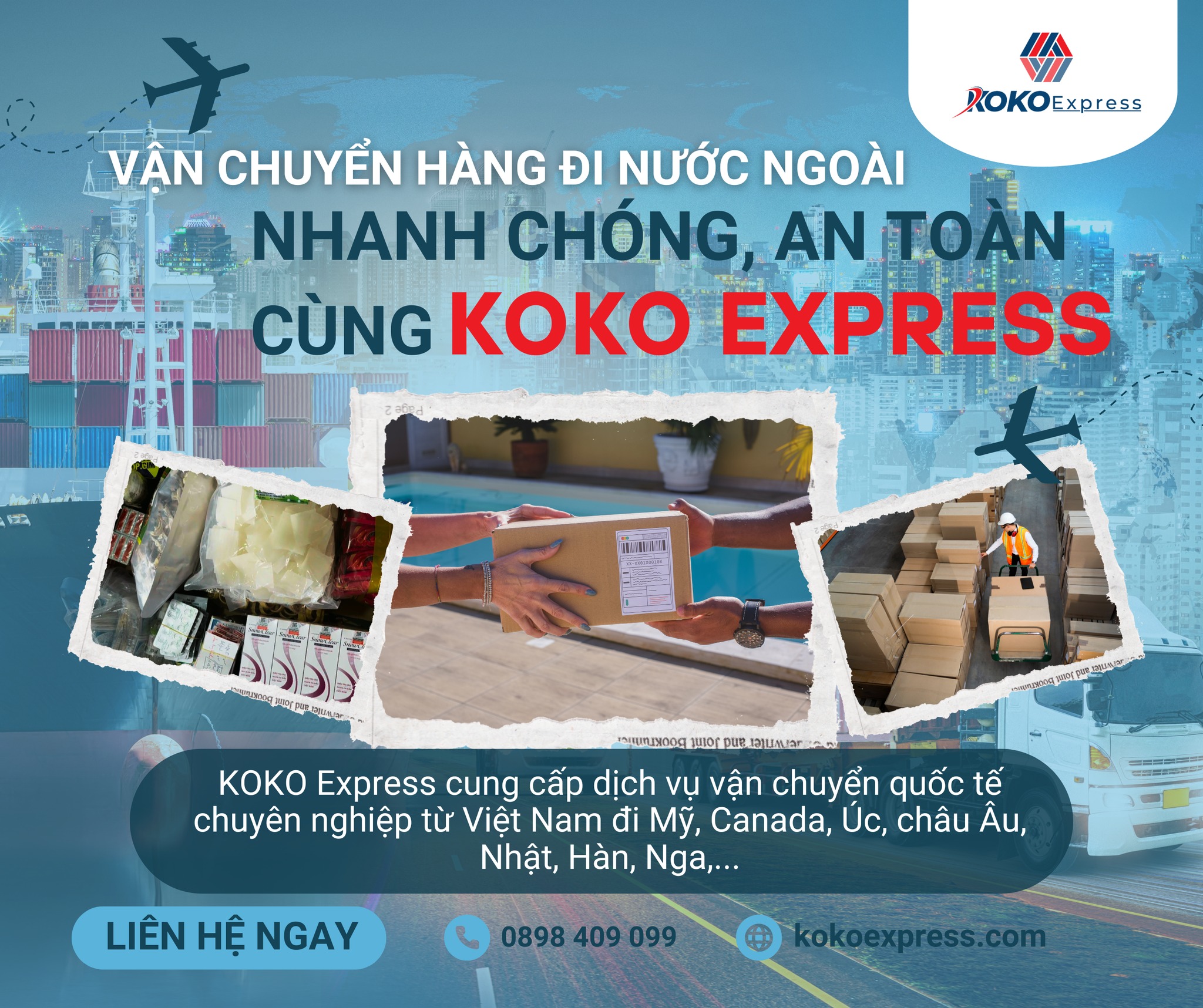 KoKo Express- Gửi Hàng Đi Mỹ, Úc, Canada, Châu Âu | Ho Chi Minh City