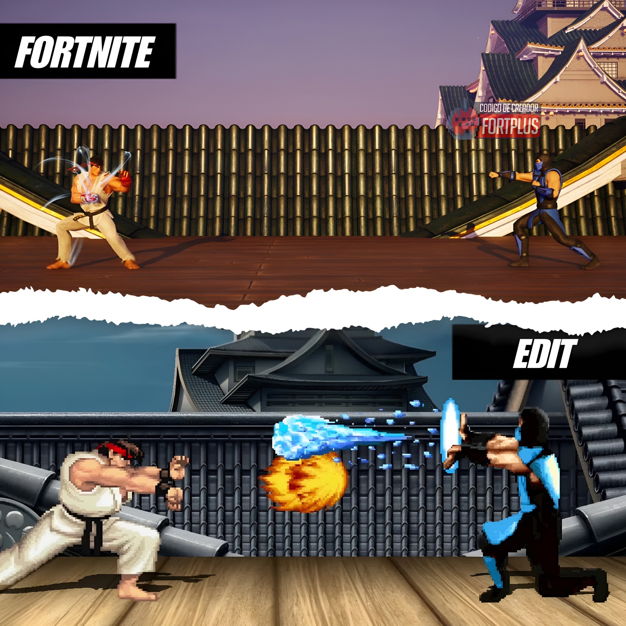 FortPlus - RYU vs SUB-ZERO YA ES CANON EN FORTNITE 🚀Código Fortplus si ...