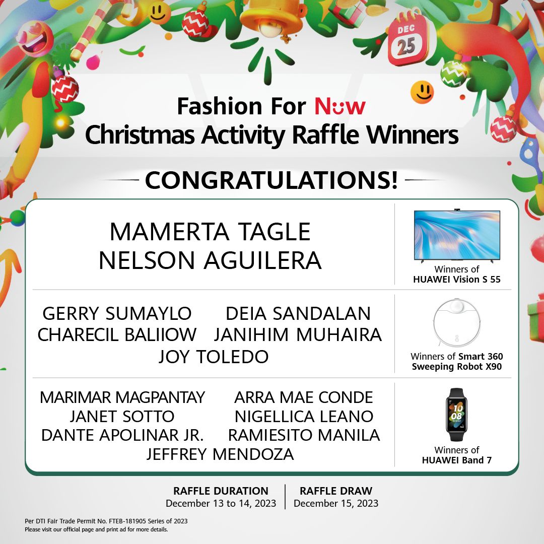 Huawei Mobile - Congratulations to the winners of this...