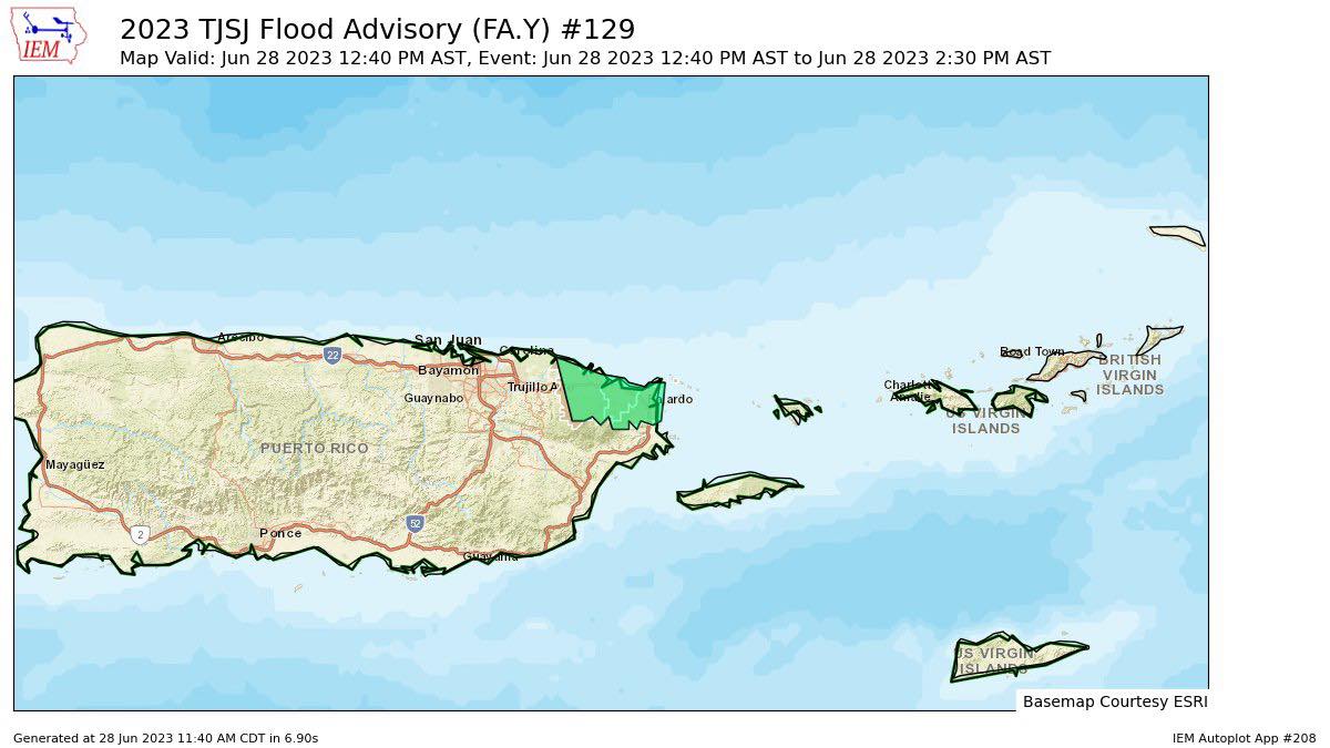 El US National Weather Service San... - Doppler del Caribe
