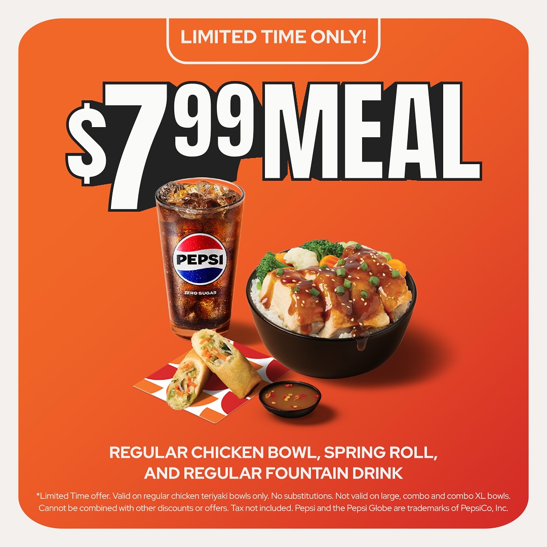 Yoshinoya's $7.99 chicken teriyaki meal deal