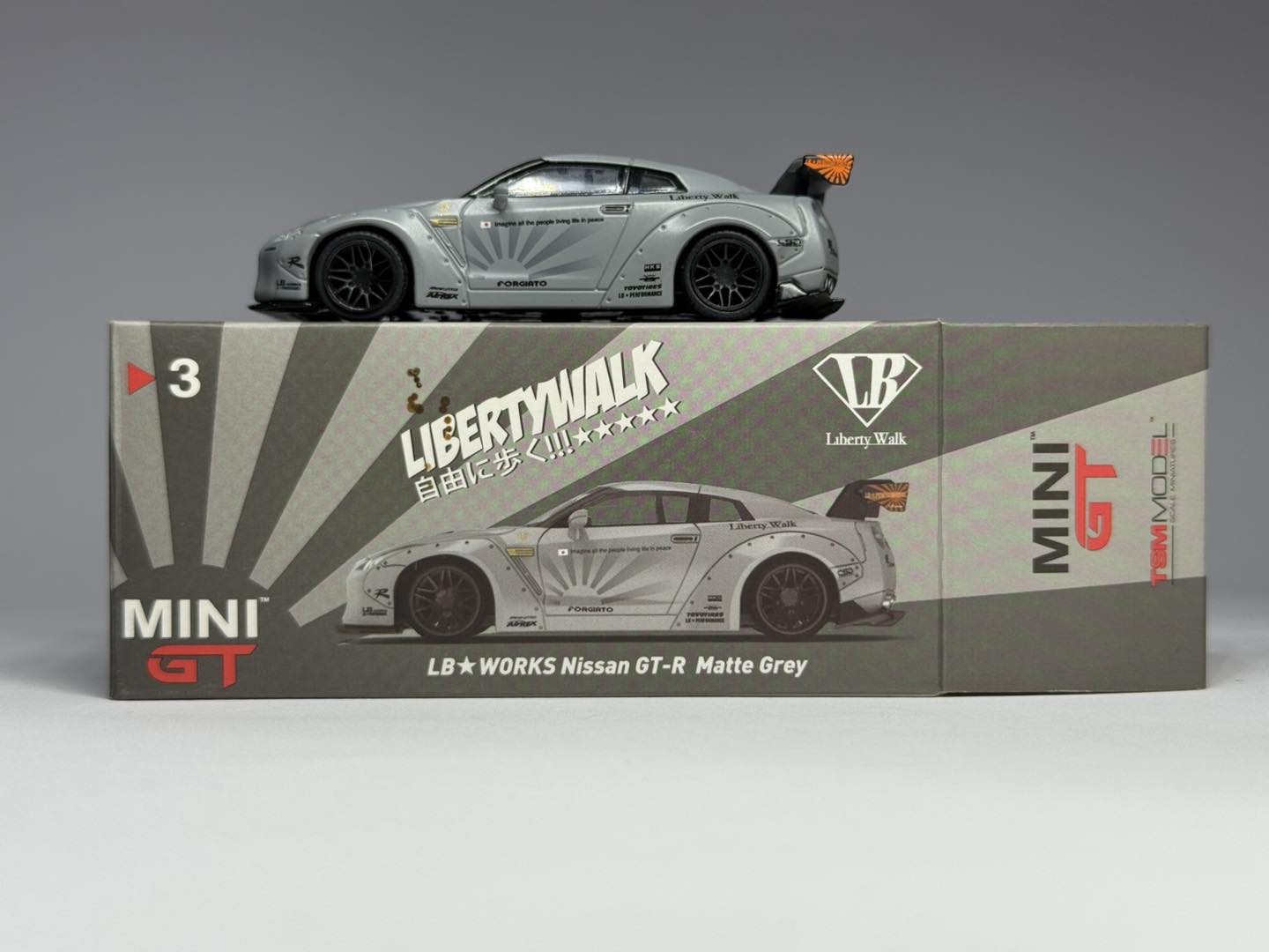 MiniGT Liberty Walk GT-R R35 #grey #mattefinish #diecastcollectibles