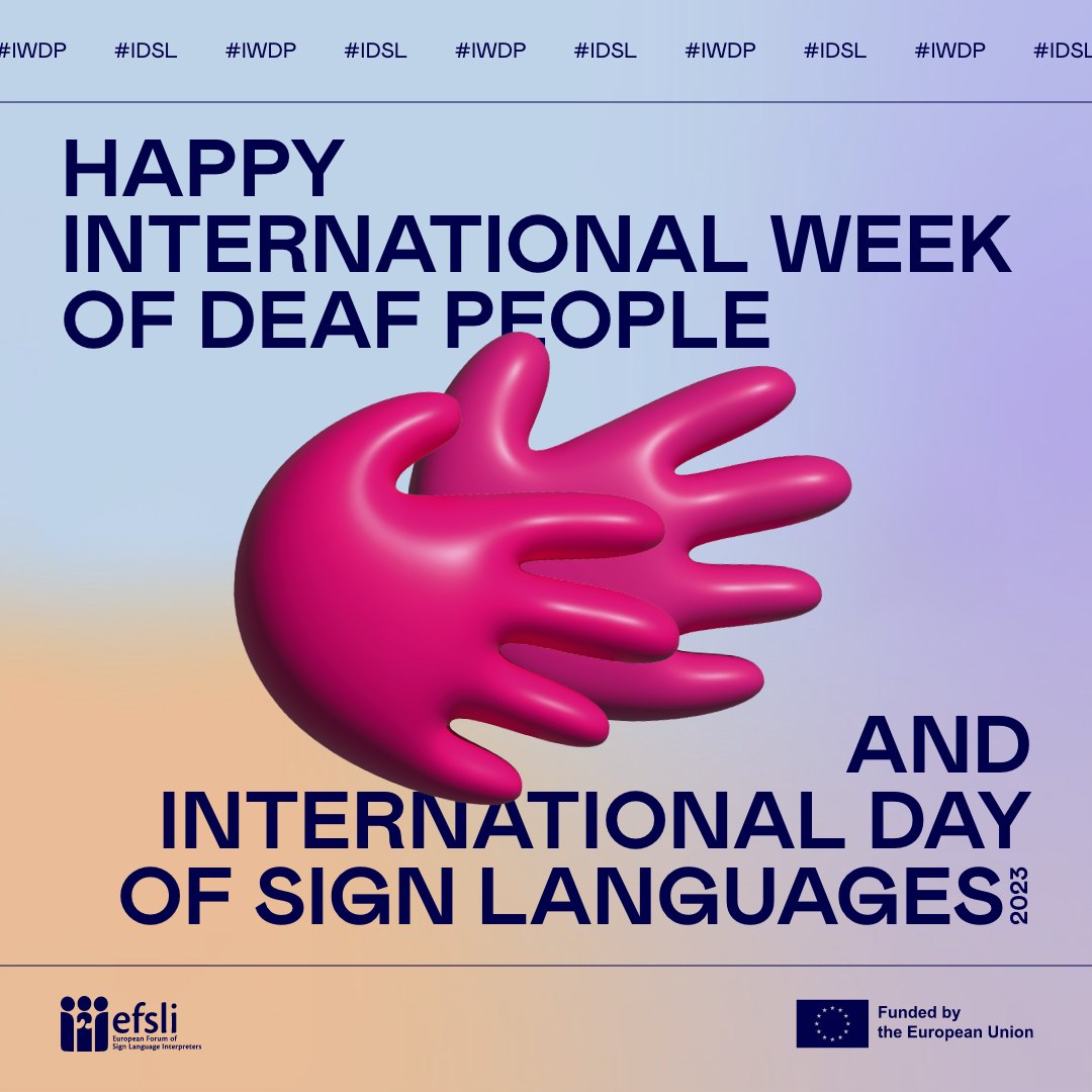Happ... - European Forum of Sign Language Interpreters (efsli) | Facebook