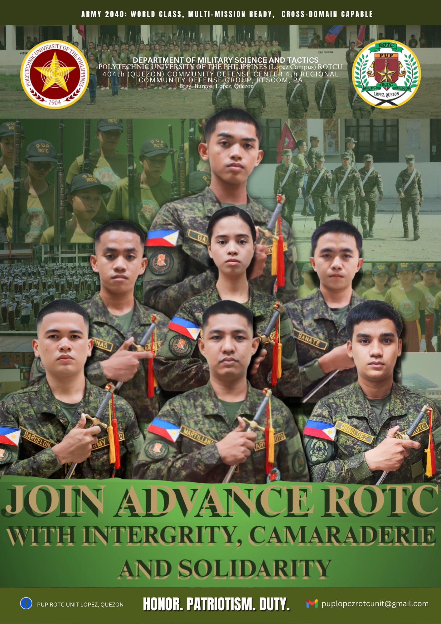 PUP ROTC Unit Lopez, Quezon... - PUP ROTC Unit Lopez, Quezon