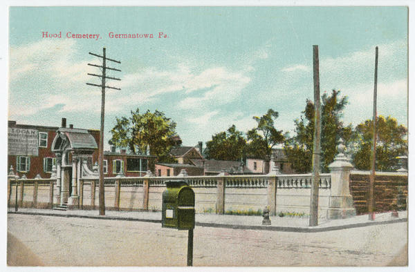 Old - Hood Cemetery 4901 Germantown Avenue - This Postcard image ...
