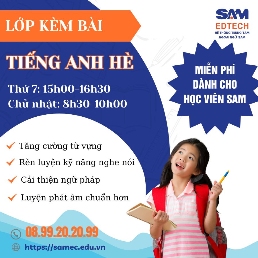 Hệ thống Trung tâm Ngoại ngữ SAM | Ho Chi Minh City