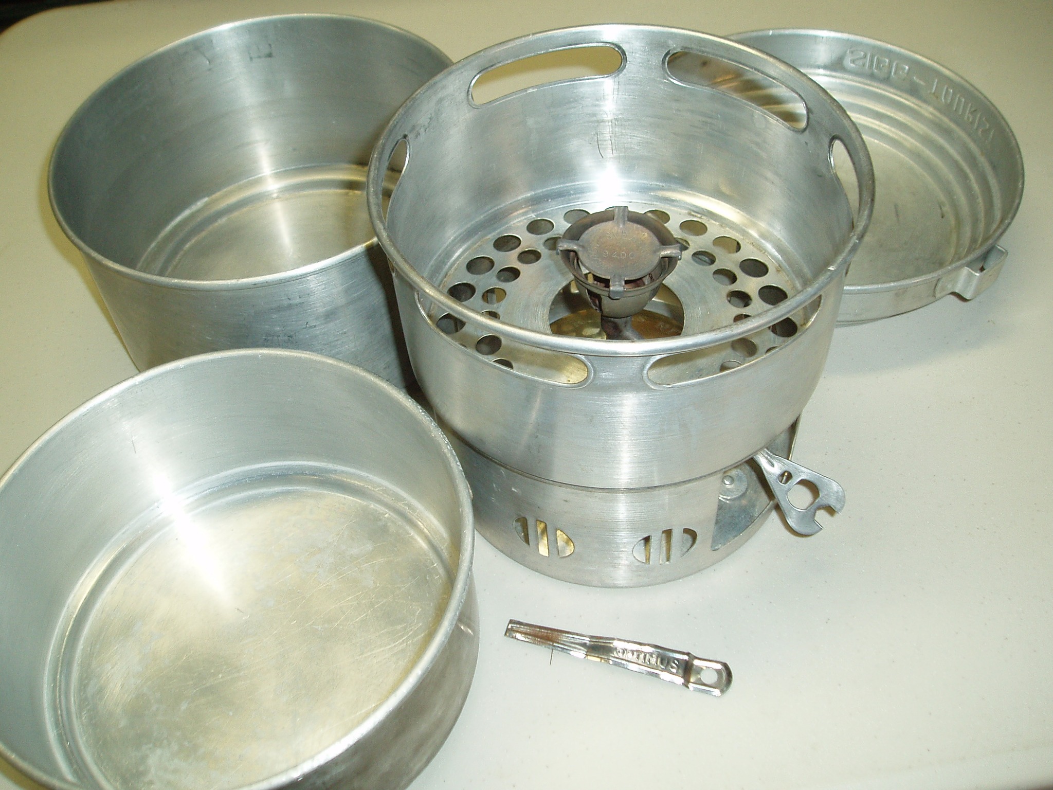 An old favorite - Sigg Tourist cookset with Svea 123 stove.