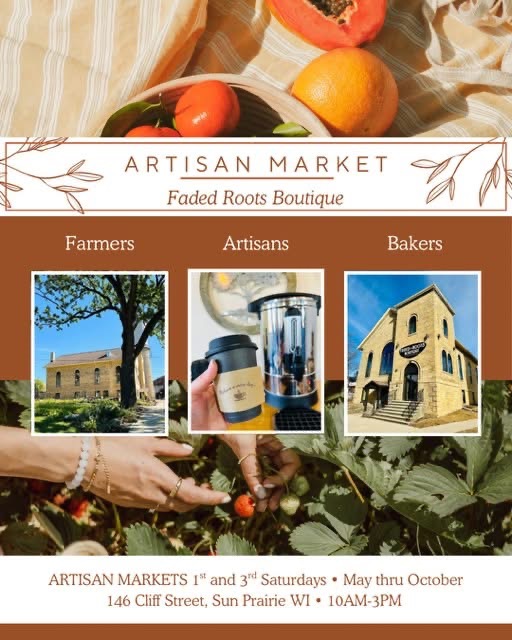 Artisan & Farmers Market @ Faded Roots Boutique!