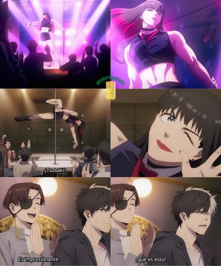 Debut de Tsubaki-chan en Pole Dance!! 💖 . #windbreaker