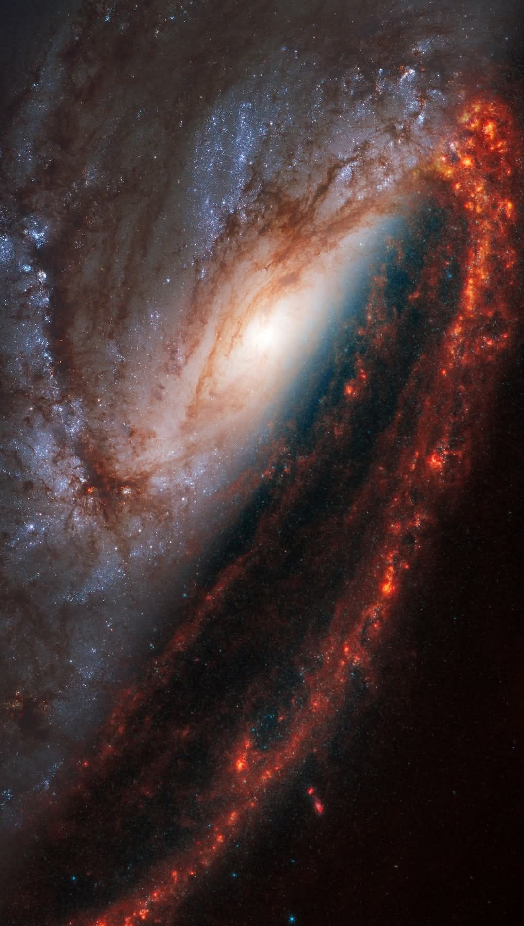 Starvoyagers - Face-on spiral galaxy, NGC 3627, is split diagonally in ...