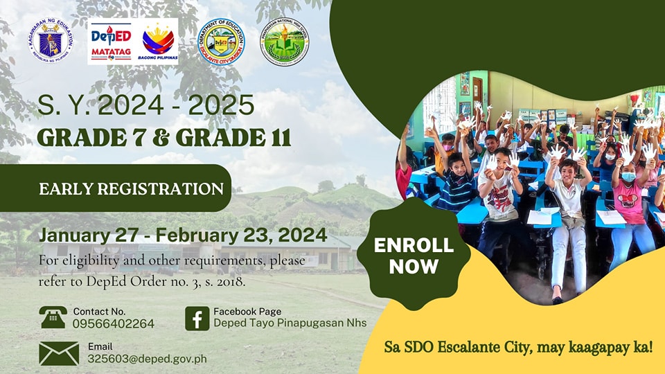 DepEd - Early registration for Grade 7 and Grade 11 is now open! For ...
