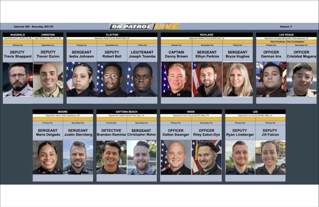 On An all new episode of OnPatrolLive, with Det. Dany De Andrade, is