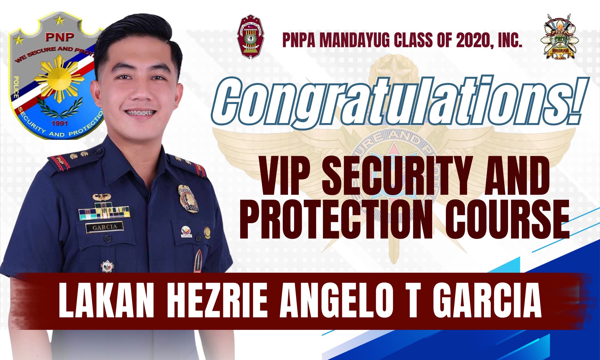 PNPA - Congratulations to Lakan Hezrie Angelo T. Garcia for ...