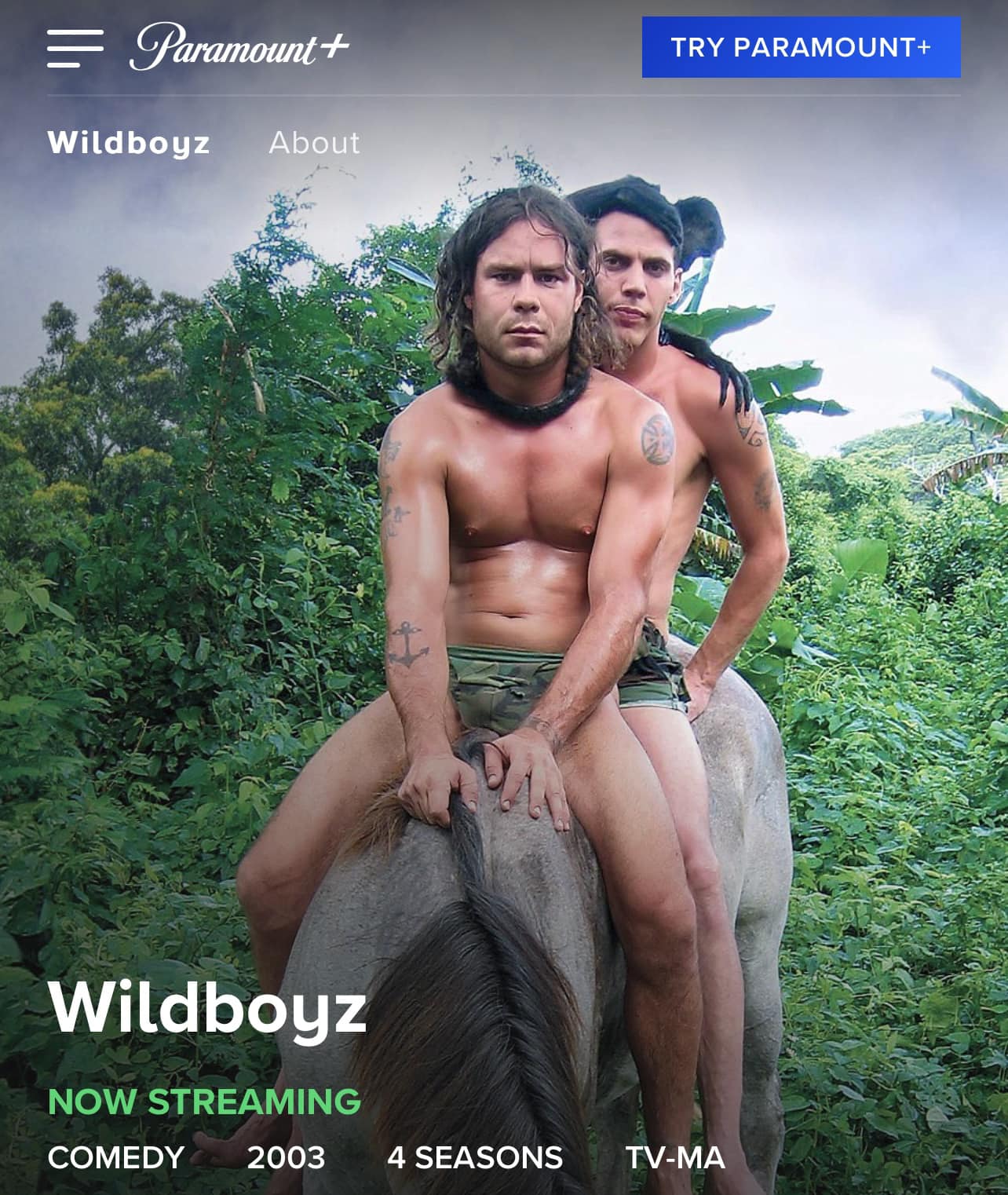 Now streaming on Paramount plus. #wildboyz