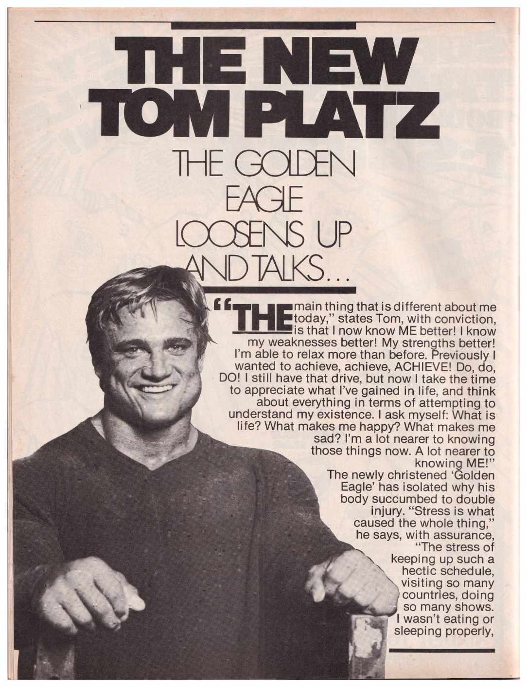 Vintage Bodybuilding | THE NEW TOM PLATZ - THE GOLDEN | Facebook