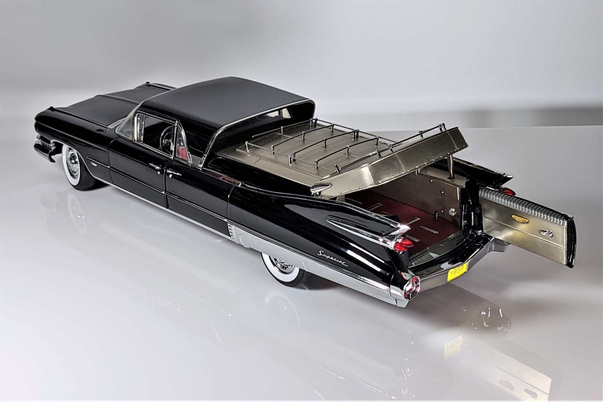 1959 Cadillac Superior flower car model by Precision Diecast