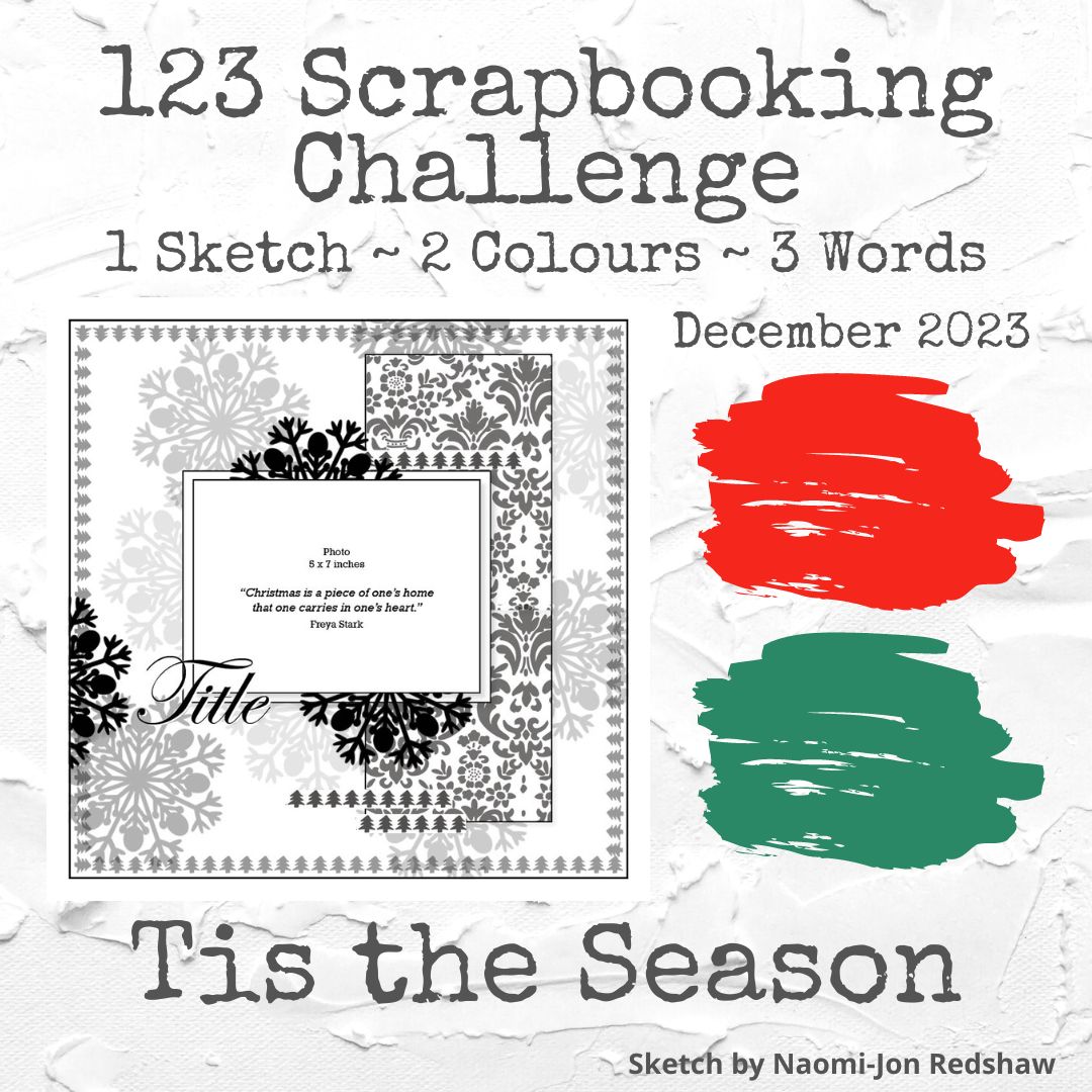 123 - Our December 123 Scrapbooking Challenge can be found at the group ...