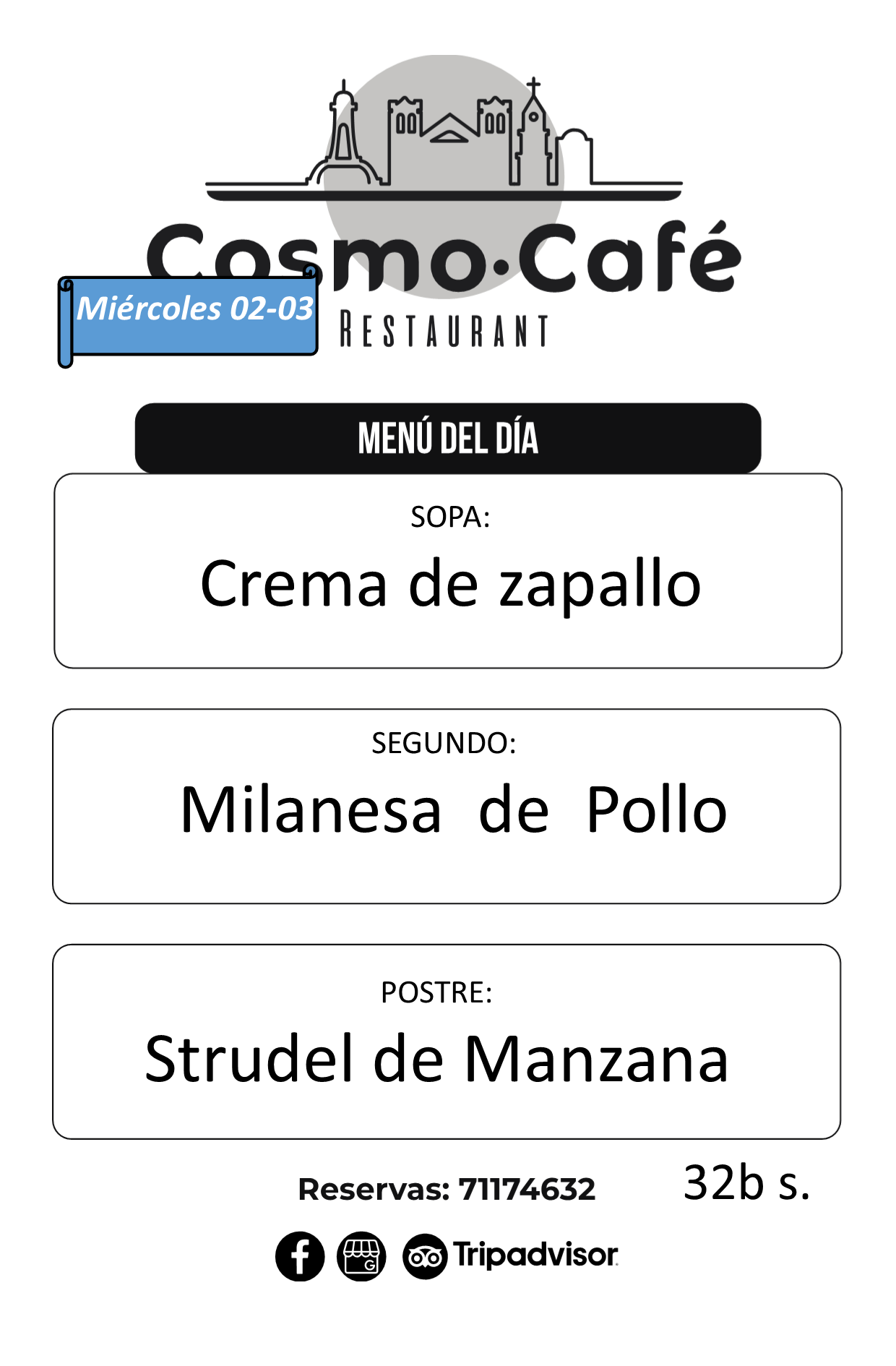 Almuerzo... - Cosmo Café, Restaurant, Catering y Delivery | Facebook